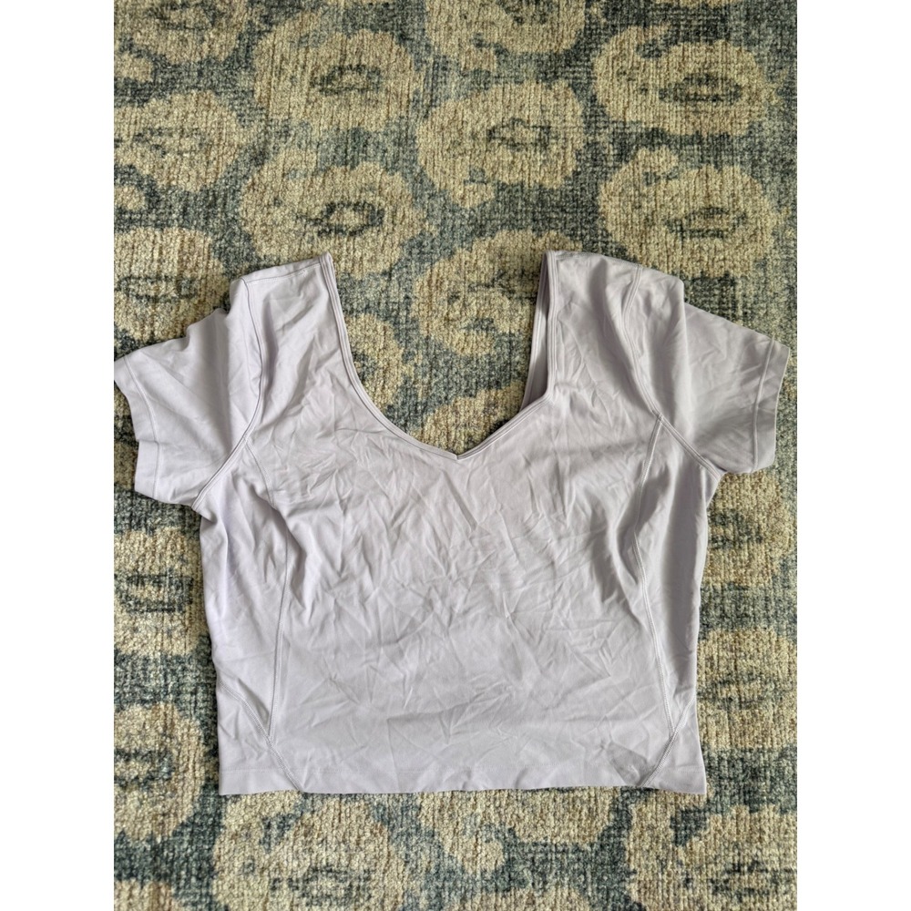 Lululemon Align Tee Size 8 Lavender Excellent Condition